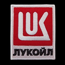 Лукойл вышивка логотипа