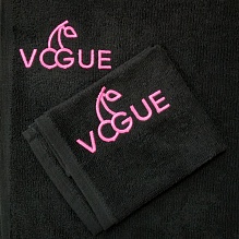 Ввышивка логотипа на полотенце